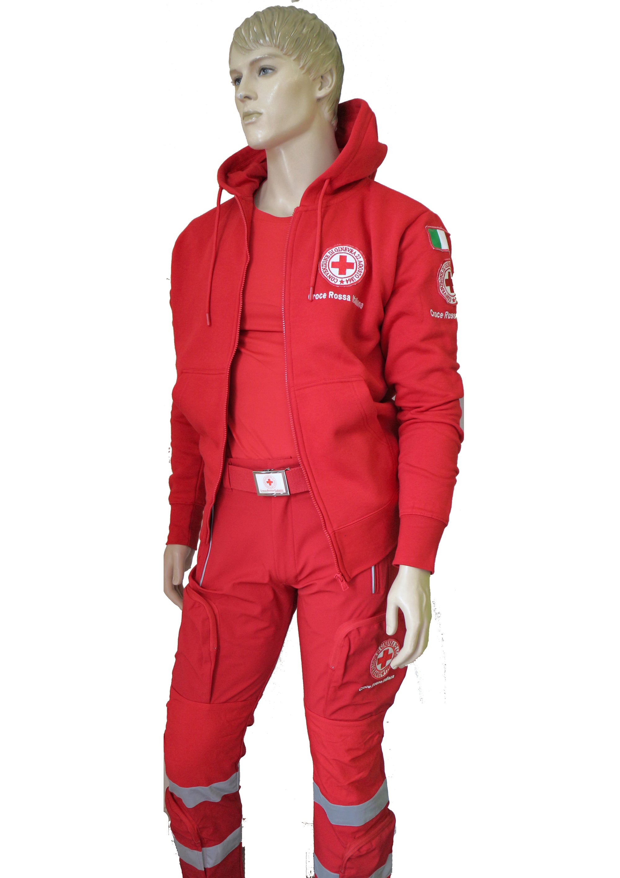 Felpa Croce Rossa Italiana – Cotone Morbido – Logo Ufficiale – Unisex – Simbolo Di Solidarietà