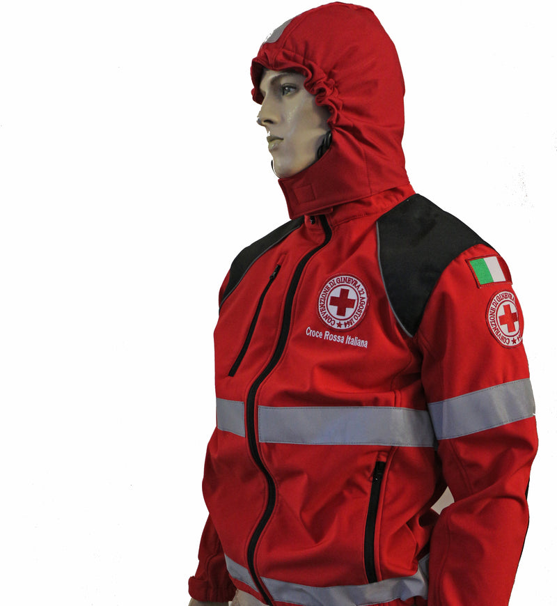 GIACCA SOFT SHELL TECNICA  CRI  SOCCORSO DONNA