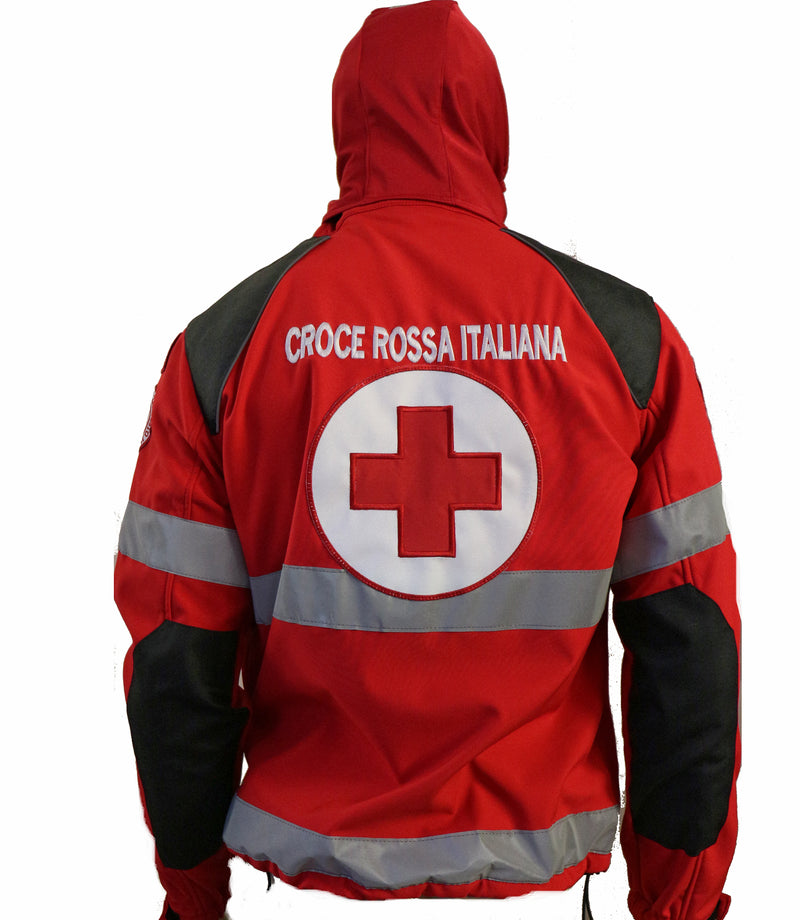 GIACCA SOFT SHELL TECNICA  CRI  SOCCORSO DONNA