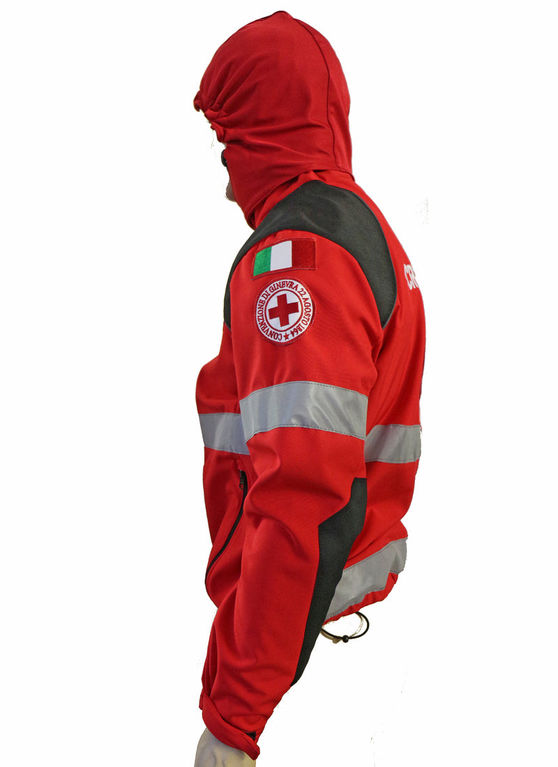 GIACCA SOFT SHELL TECNICA  CRI  SOCCORSO DONNA