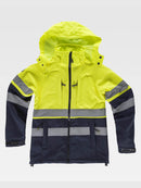 S9525 SOFTSHELL CON CAPPUCCIO ALTA VISIBILITA