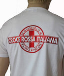 NUOVA T-SHIRT  CROCE ROSSA ITALIANA BIANCA