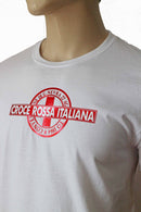 NUOVA T-SHIRT  CROCE ROSSA ITALIANA BIANCA