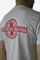NUOVA T-SHIRT  CROCE ROSSA ITALIANA BIANCA