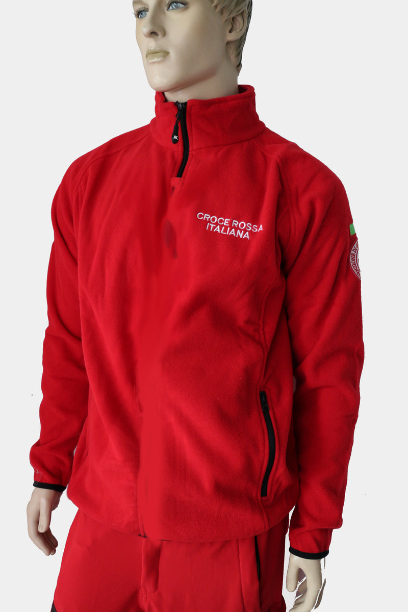 PILE CROCE ROSSA ITALIANA ZIP CORTA