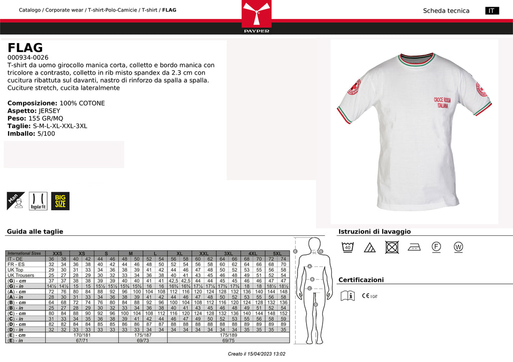 T-shirt Croce Rossa da Capitolato nuovo modello 2022 T-shirt Croce Rossa da Capitolato nuovo modello 2022