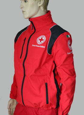 GIACCA SOFT SHELL TECNICA SOCCORSO CRI  uomo/donna