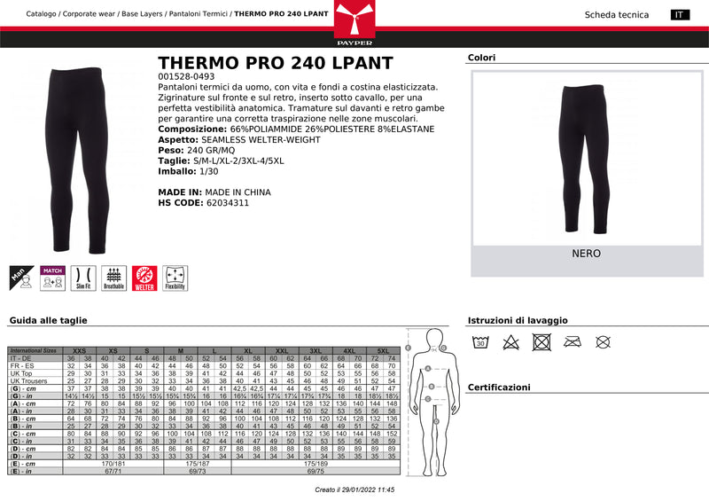 THERMO PRO 240 LPANT