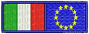 RICAMO BANDIERA EUROPA/ITALIA