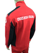 FELPA SOCCORSI CRI ROSSO NERO