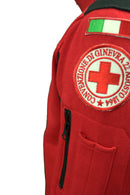 FELPA SOCCORSI CRI ROSSO NERO
